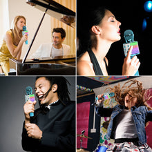 Load image into Gallery viewer, Bluetooth Wireless Portable Handheld Mic Speaker with LED Light