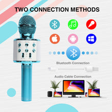 Load image into Gallery viewer, Bluetooth Wireless Portable Handheld Mic Speaker with LED Light
